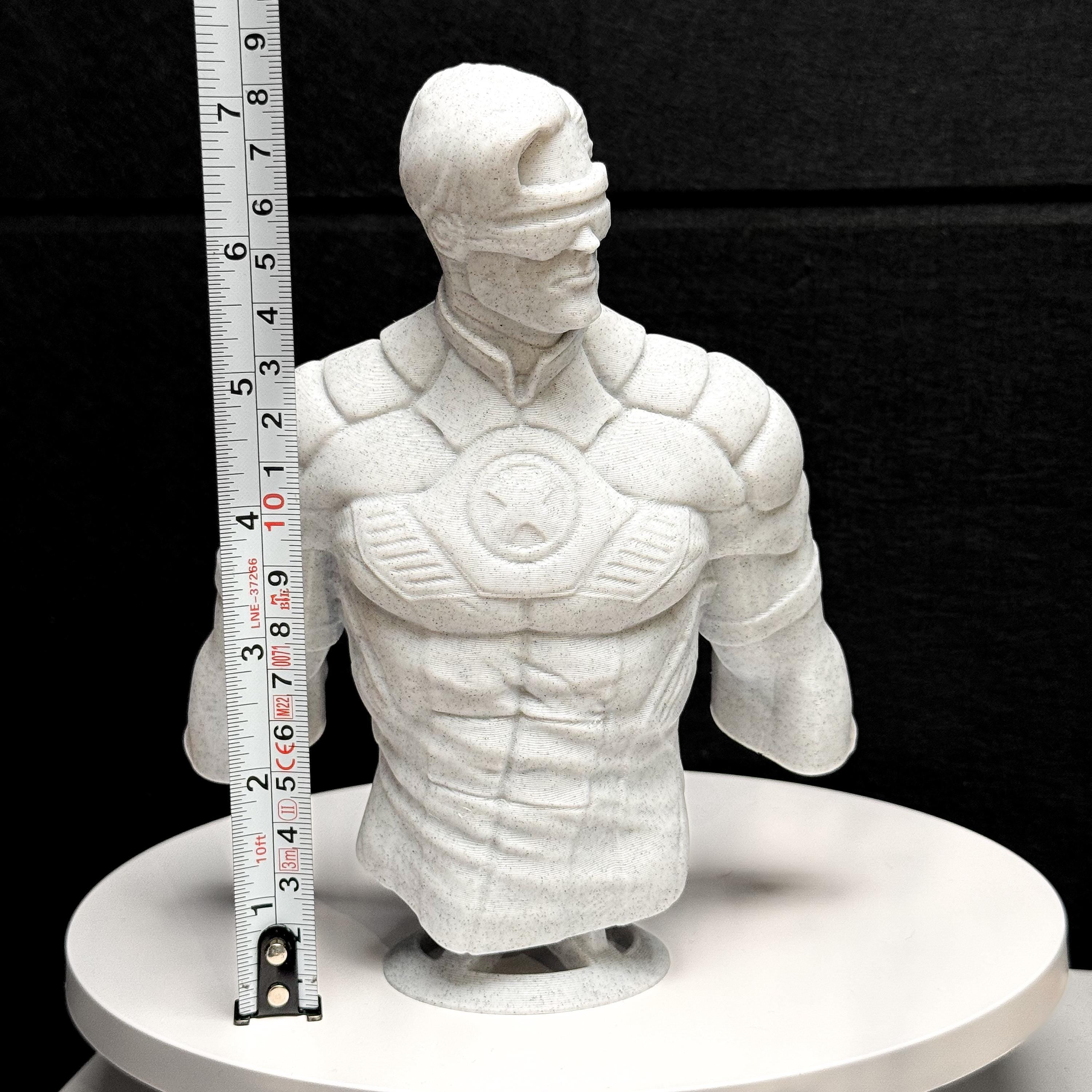 Cyclops Superhero X-Men Marble Statue Marvel-Inspired 7 Inch Bust