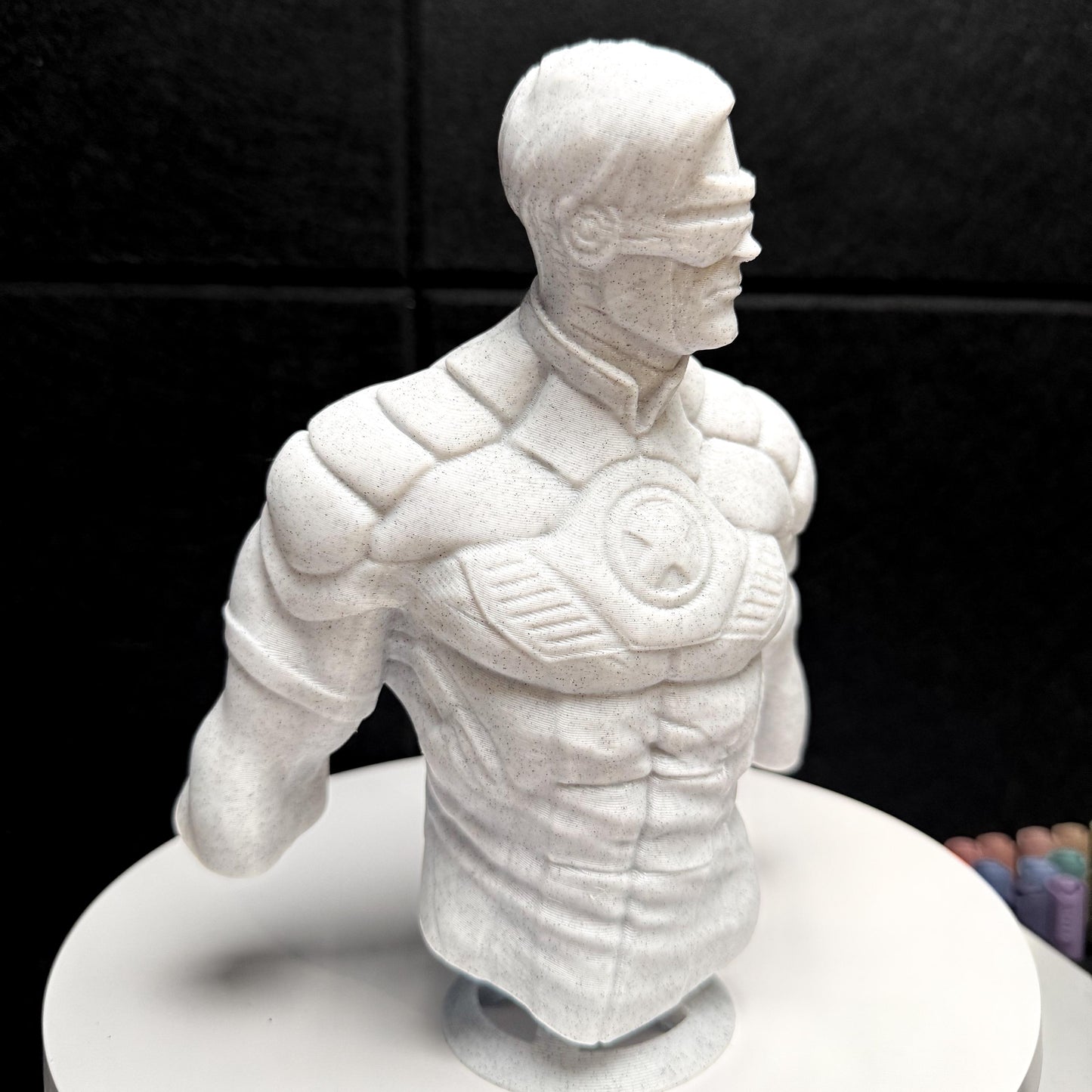 Cyclops Superhero X-Men Marble Statue Marvel-Inspired 7 Inch Bust