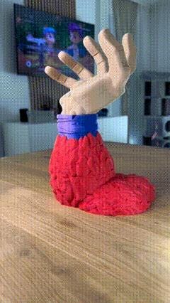 Dragon Ball GT Goku SSJ4 Super Saiyan Arm Hand Controller & Headphone Stand