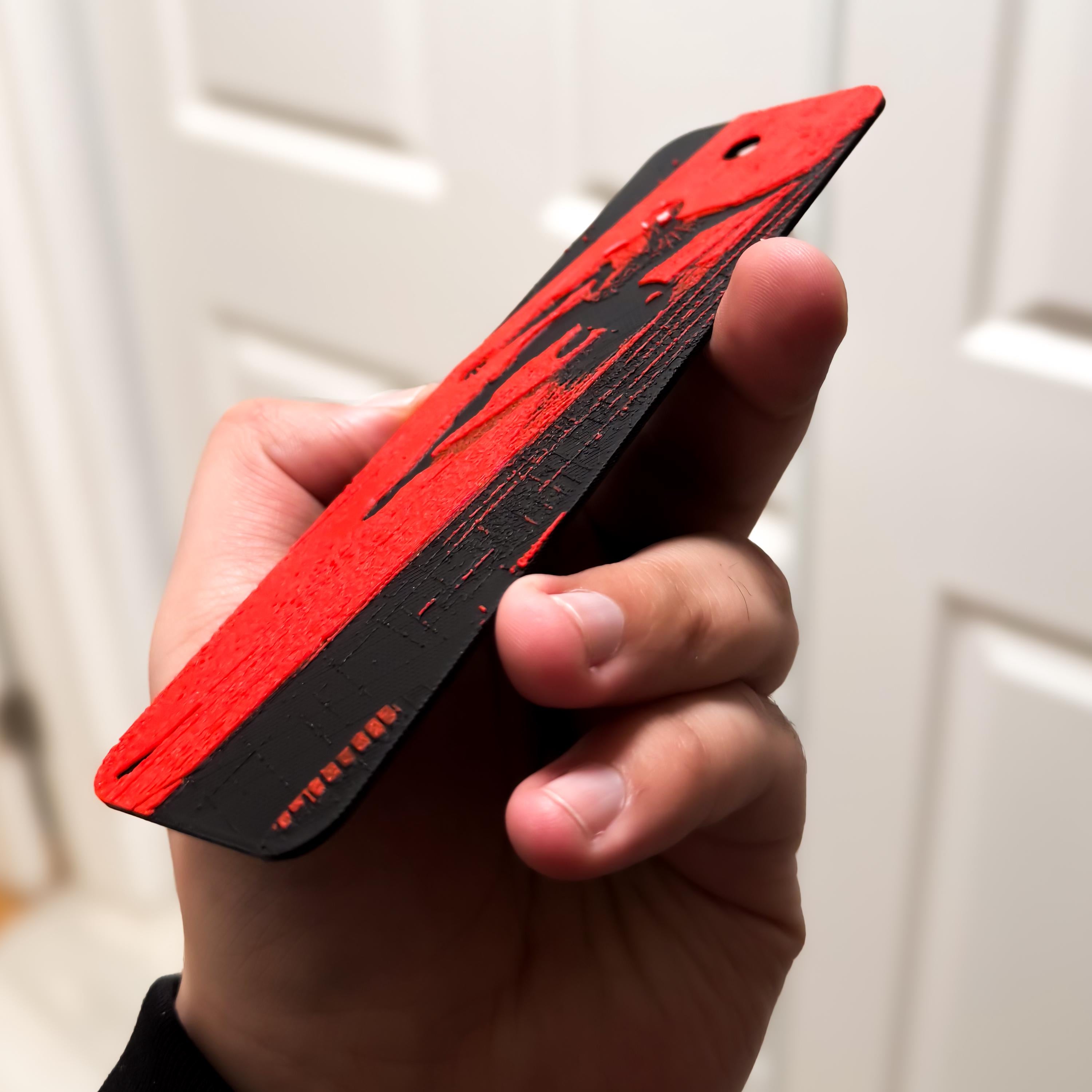 Spider-Man Inspired 3D Printed Bookmark Miles Morales Peter Parker Red and Black Design Comic Book Superhero Gift for Marvel Fans Readers