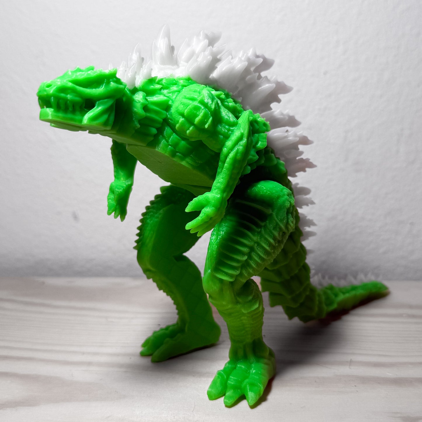 Fully Articulated Godzilla Green Glow In The Dark Figure