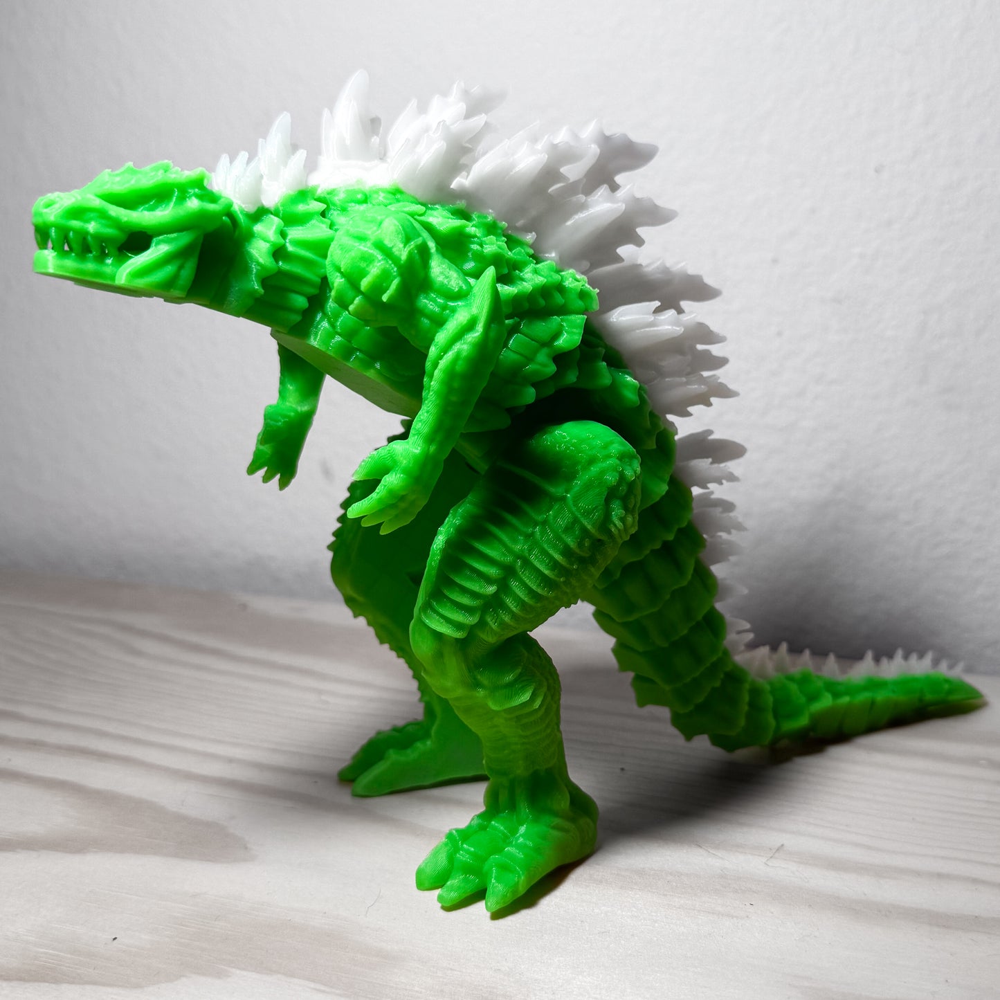 Fully Articulated Godzilla Green Glow In The Dark Figure