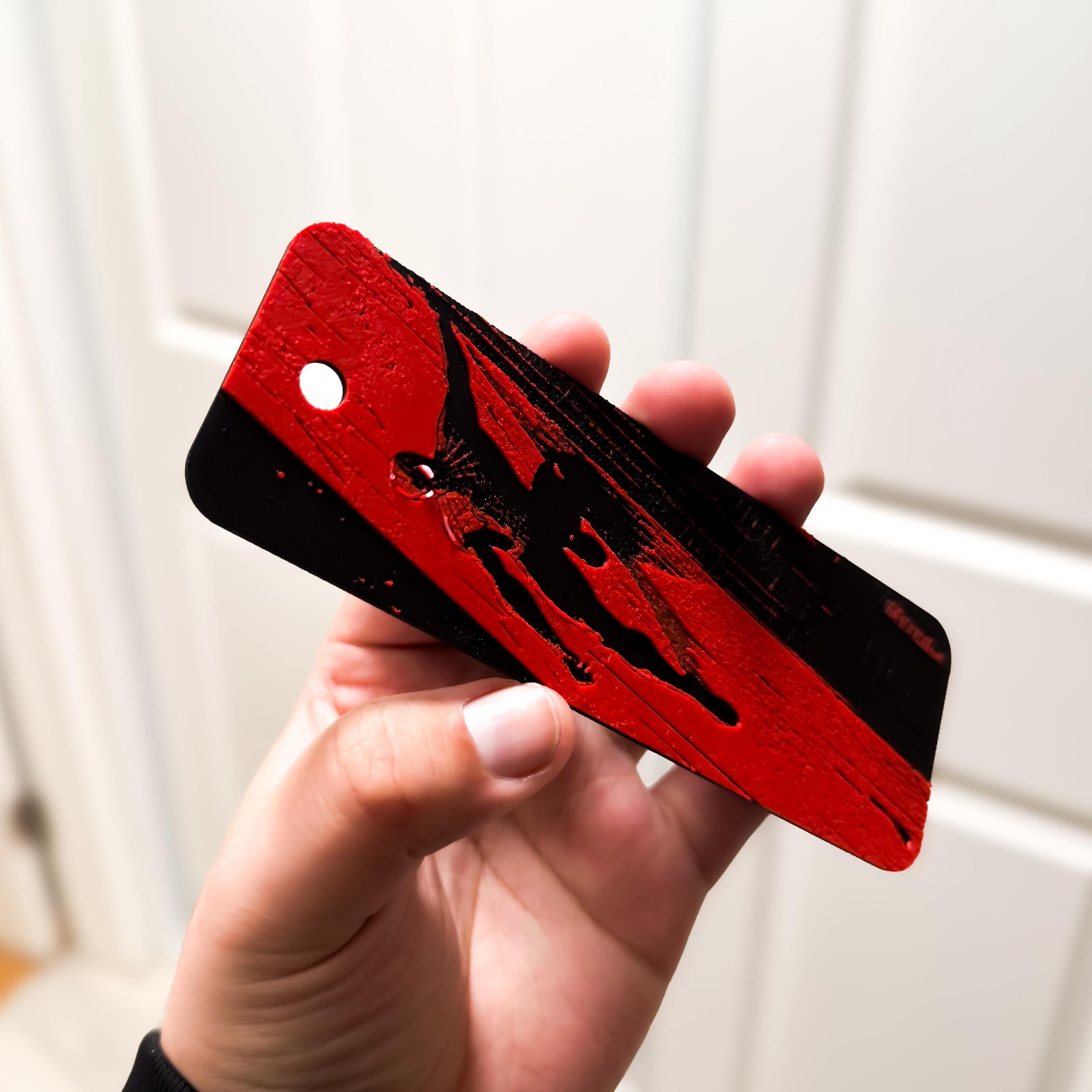 Spider-Man Inspired 3D Printed Bookmark Miles Morales Peter Parker Red and Black Design Comic Book Superhero Gift for Marvel Fans Readers