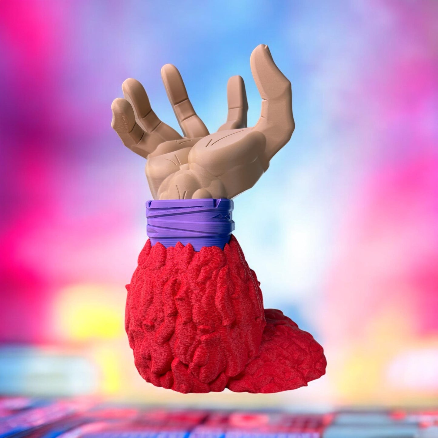 Dragon Ball GT Goku SSJ4 Super Saiyan Arm Hand Controller & Headphone Stand