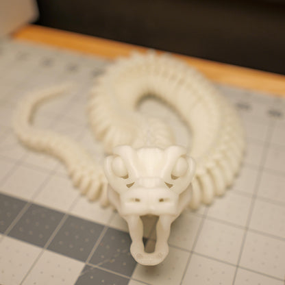 Fully Articulated Skeletonized Snake Play Figure Glow In The Dark Posable Moving Horror Bones Toy Unique Reptile Creature Collectible Fans