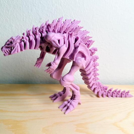 Fully Articulated Skeletonized Godzilla Figure Bone Fossil Multi Color 3D | Posable Moving Handmade Titan Bones Toy | Skeleton Kaiju Monster