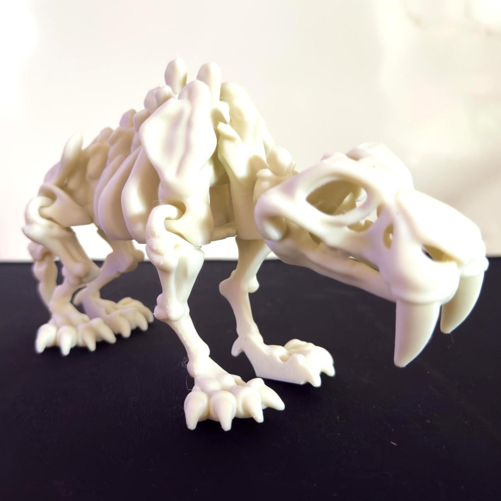 Sabertooth Tiger Articulated Skeleton Toy
