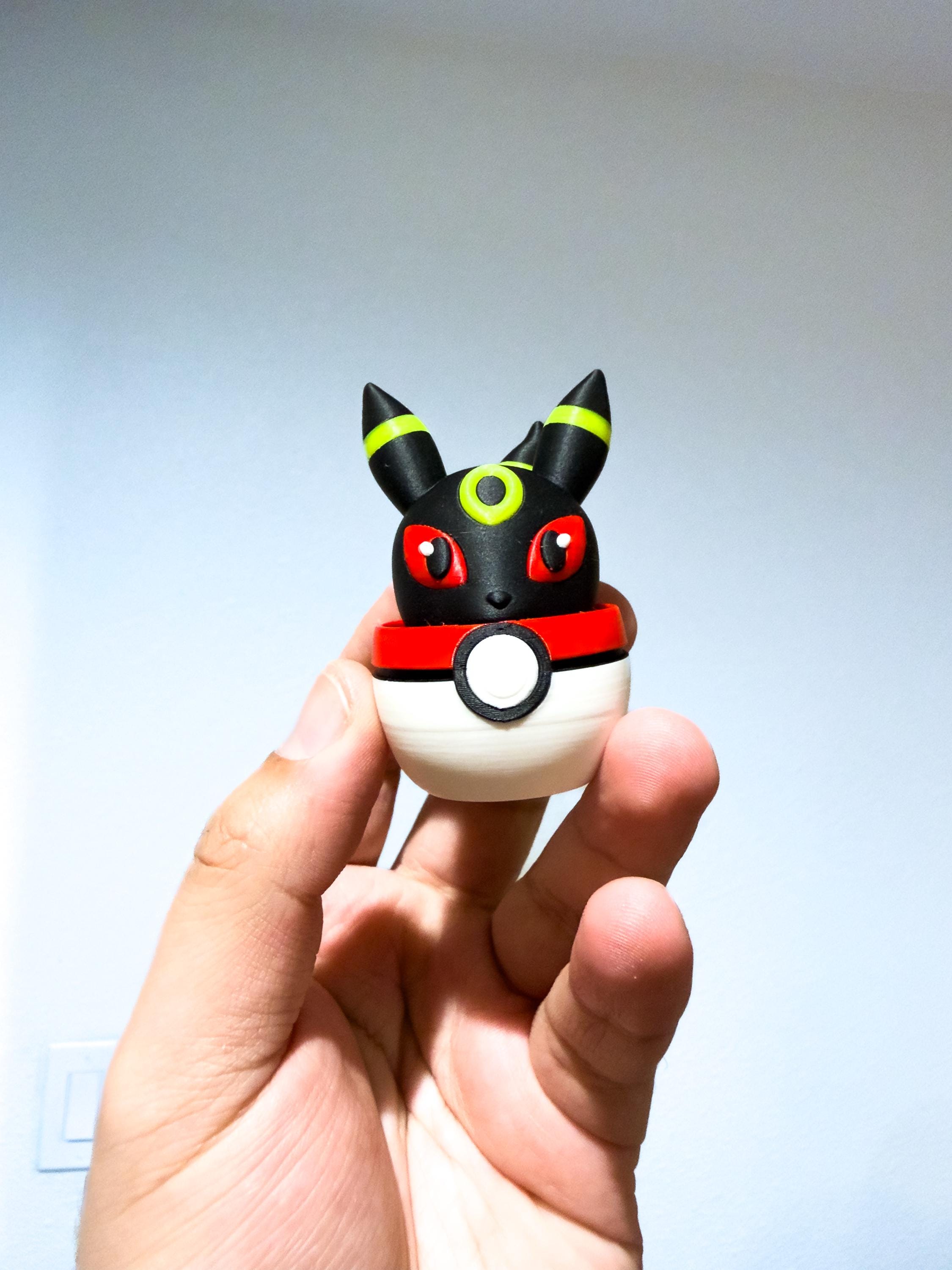 Umbreon Eevee Poke Clicky Fidget Pocket Monsters Toy Satisfying Calming Clicker Video Game Trading Card Desk Prop Eeveelution Stress Relief