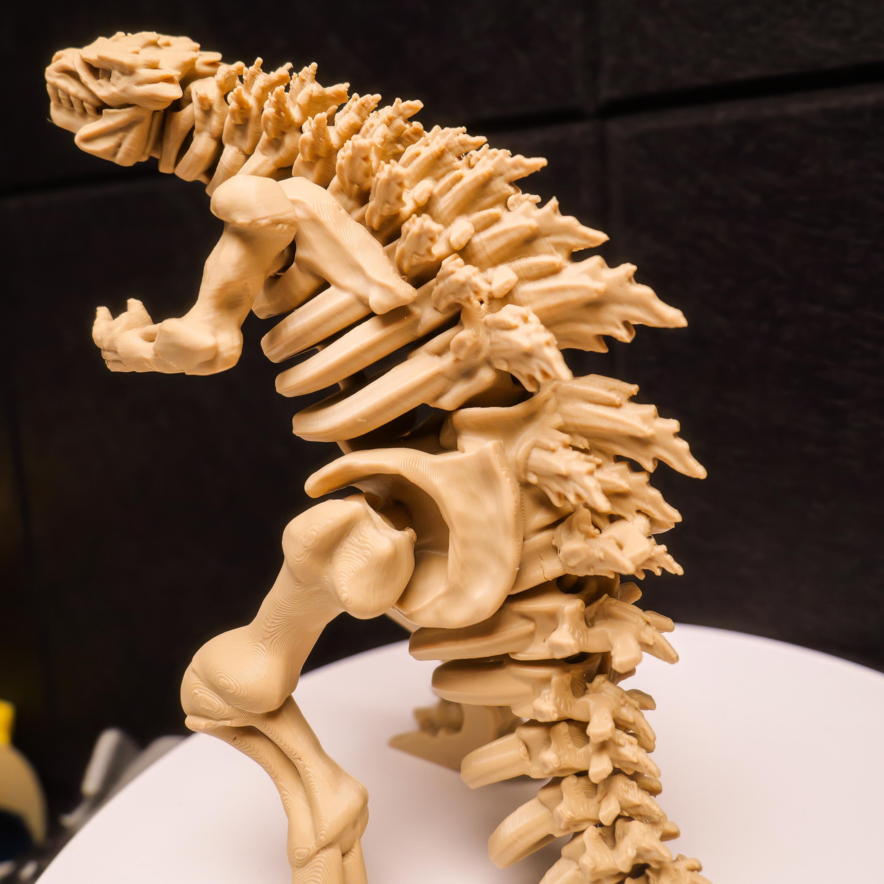 Fully Articulated Godzilla Bones Skeleton Toy Kaiju