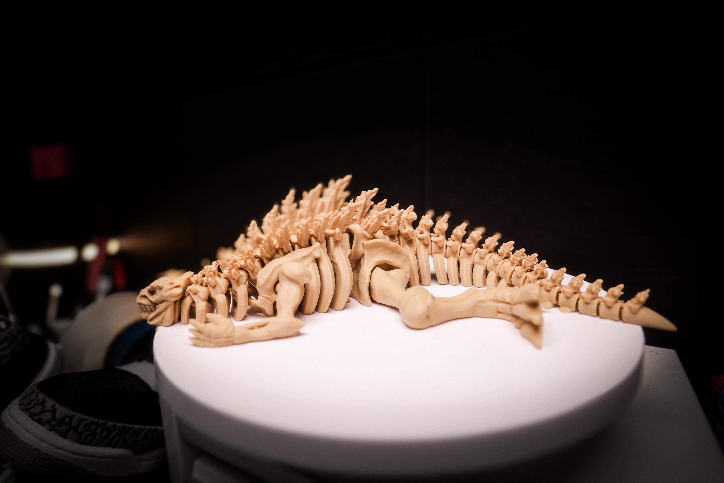 Fully Articulated Godzilla Bones Skeleton Toy Kaiju