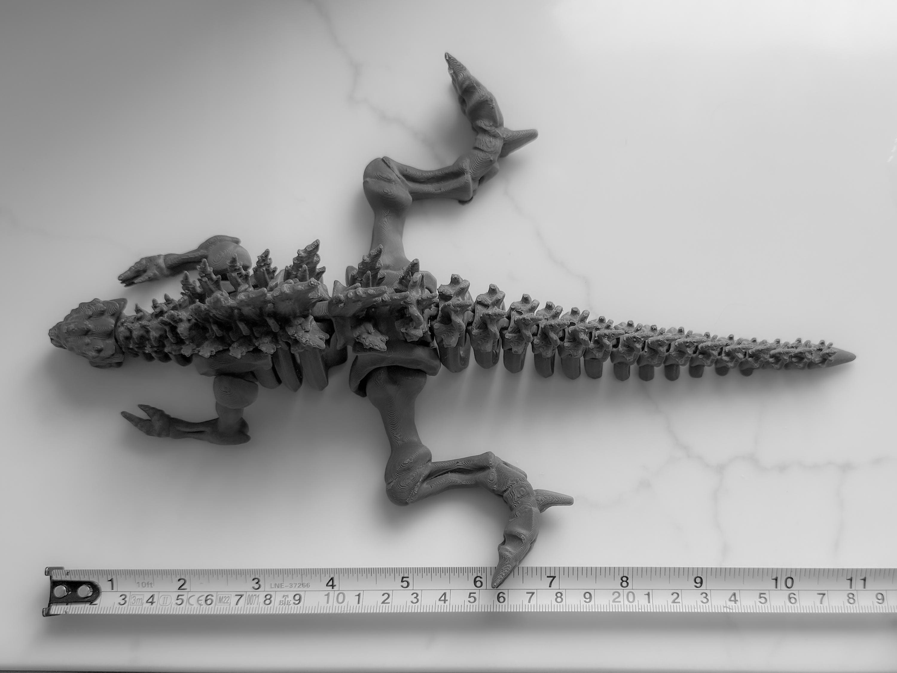 Fully Articulated Godzilla Bones Skeleton Toy Kaiju
