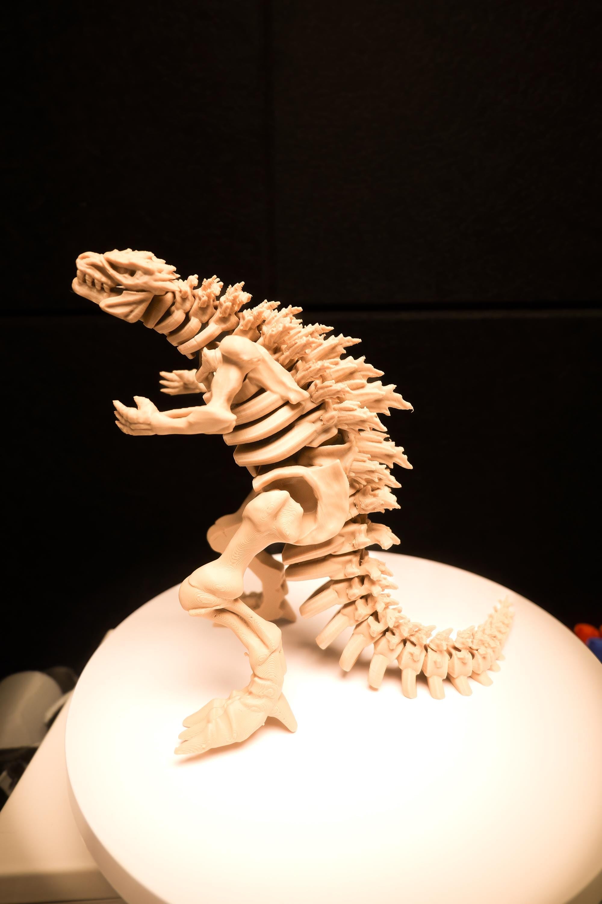Fully Articulated Godzilla Bones Skeleton Toy Kaiju