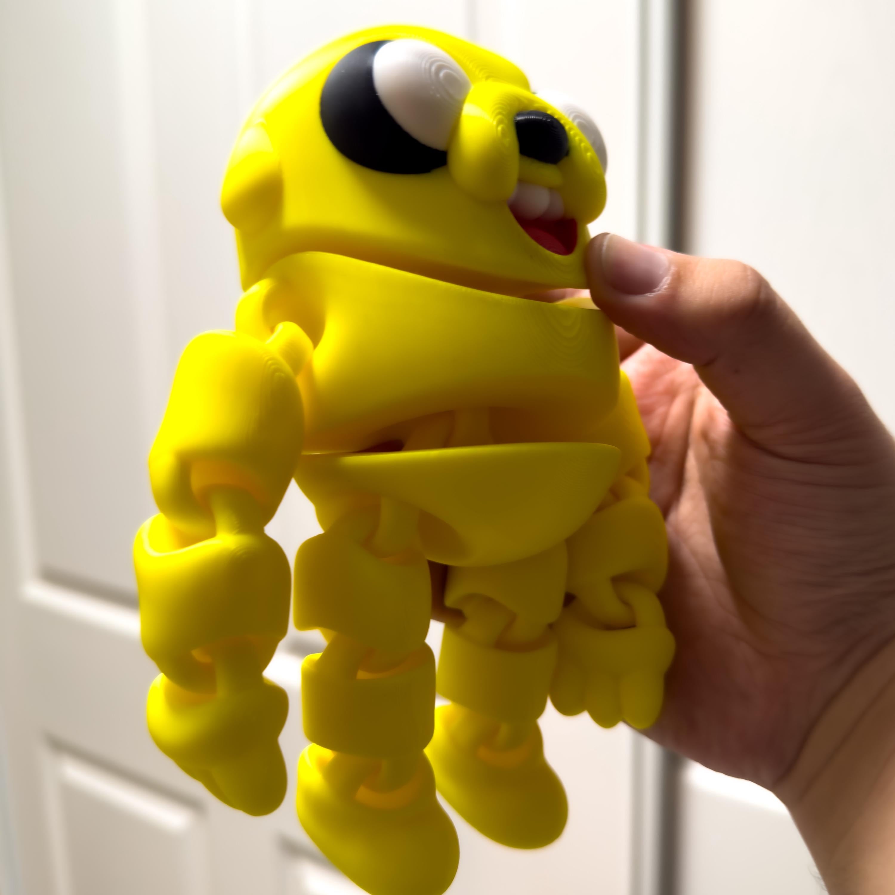 Articulated Jake the Dog Toy | Flexi Poseable 3D Printed Figure | Adventure Time Finn & Jake