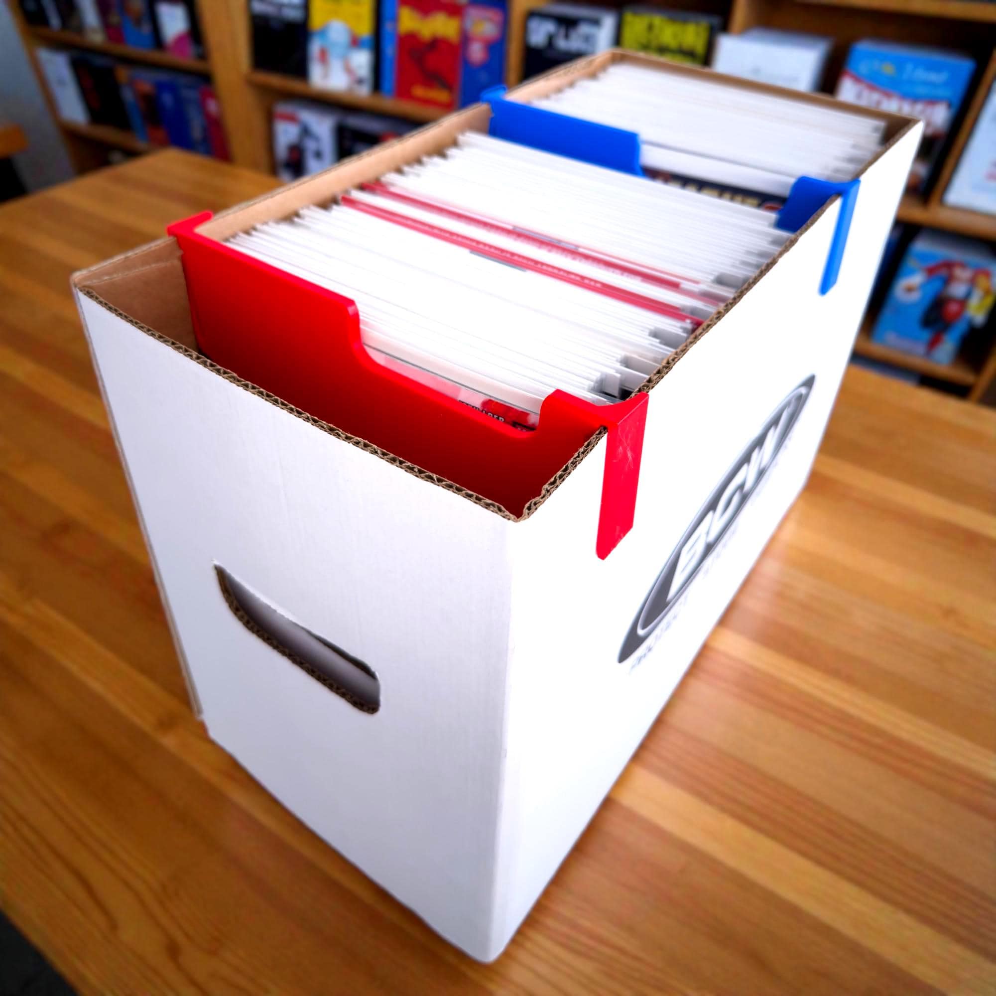 Comic Box Buddy Comicbook Organizers Stopper Divider Support Insert for Long and Short Boxes for Serious Collectors (2 Pack)