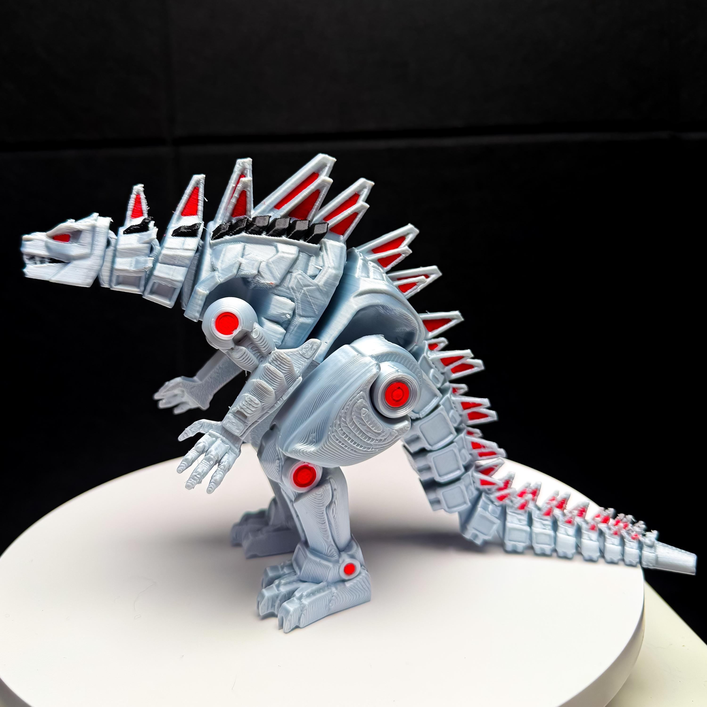 Fully Articulated Mechagodzilla Futuristic Figure! | Poseable Moving Handmade Kaiju Toy | Flexible Limbs | Perfect Gift for Monster Fans