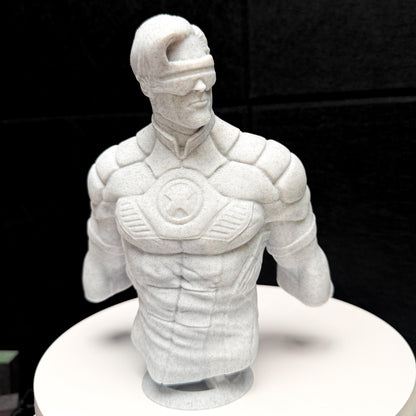 Cyclops Superhero X-Men Marble Statue Marvel-Inspired 7 Inch Bust