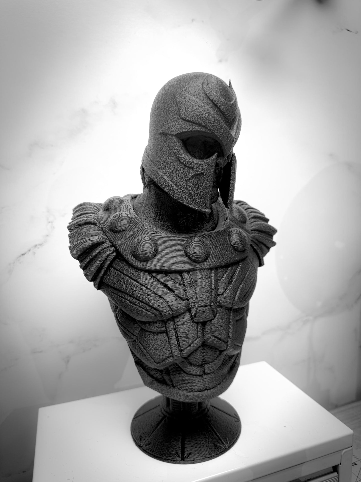 Magneto Black Textured Statue Bust