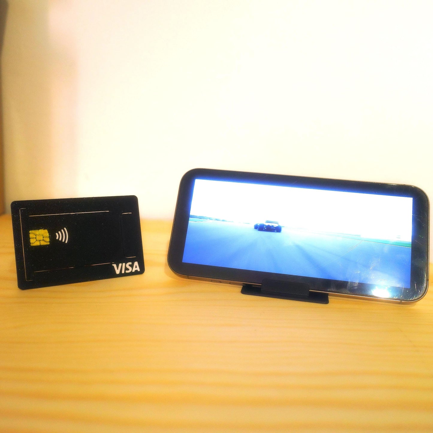 Credit Card Phone Stand Slim Wallet-Size Kickstand