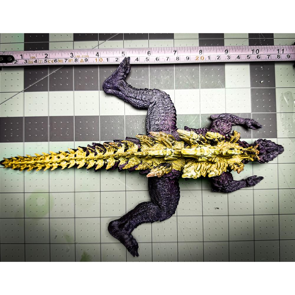 Fully Articulated Godzilla Figure Powered Gold Posable Kaiju Toy