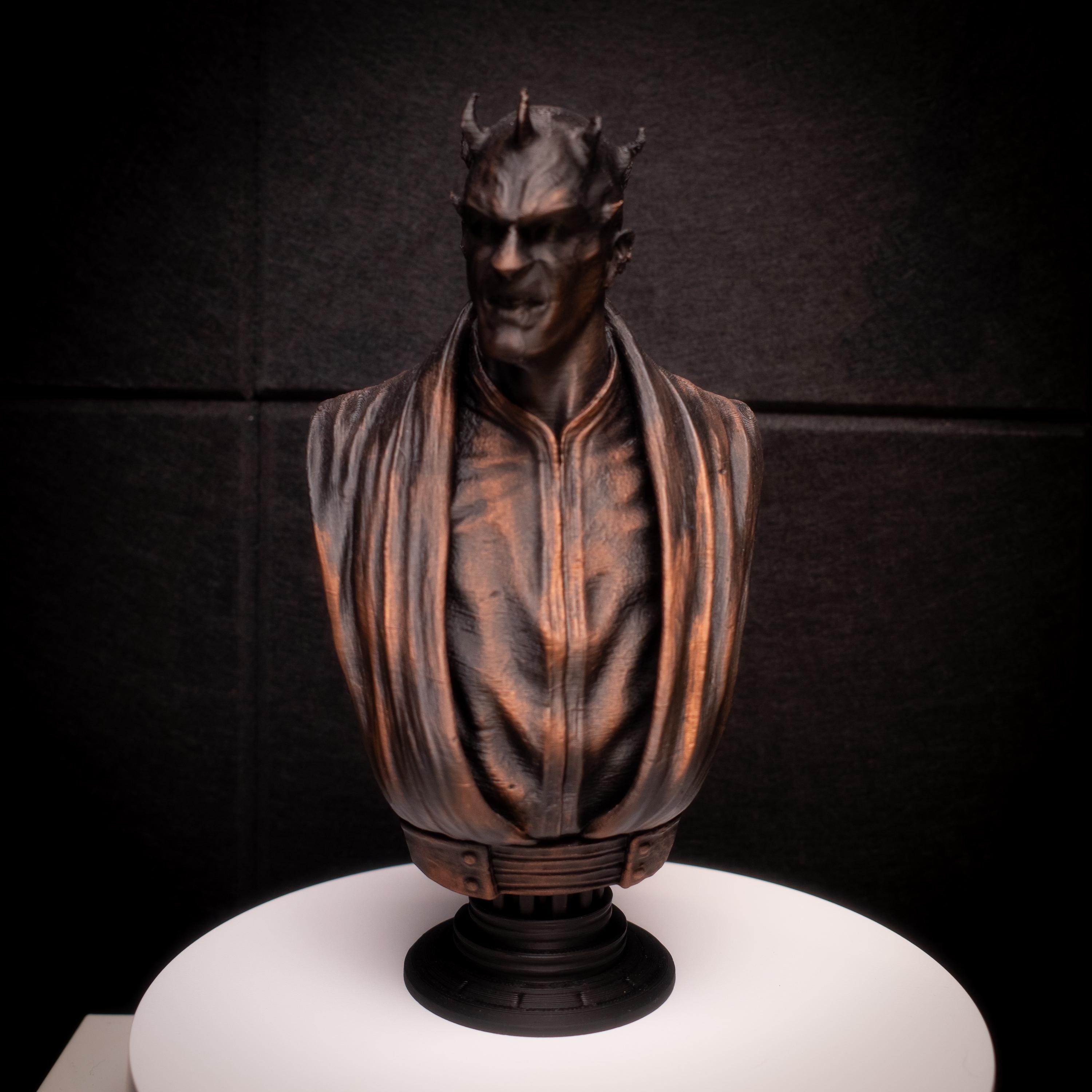 Darth Maul Bust in Copper Antique Finish