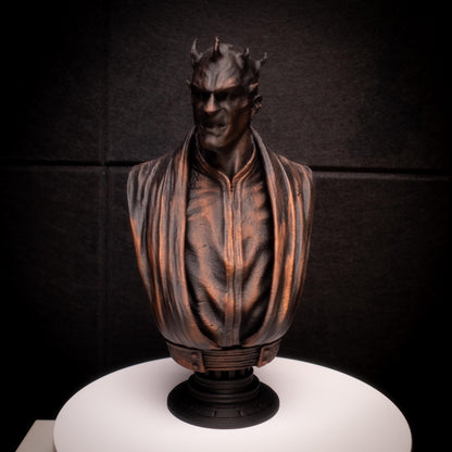 Darth Maul Bust in Copper Antique Finish