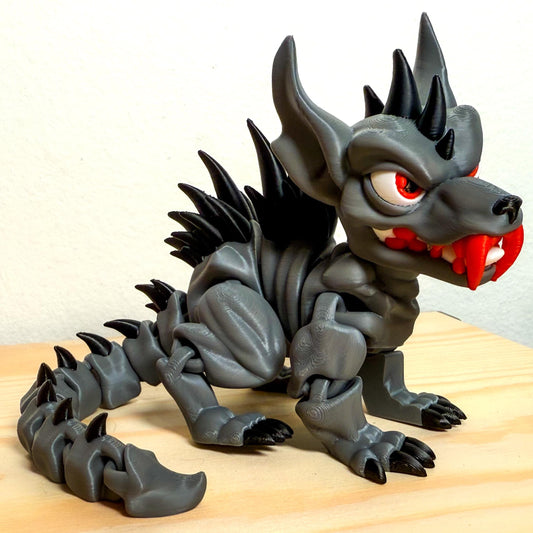 Fully Articulated Chupacabra Kids Scary Figure | Posable Haunted Handmade Horror Toy | Unique Mythical Cryptid Creature Collectible for Fans