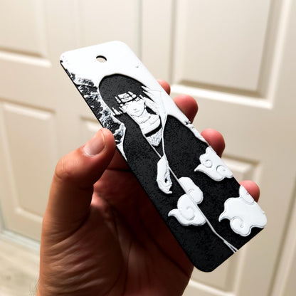 Itachi Akatsuki Naruto Artwork 3D Effect Bookmark 2x6 Size – Anime Manga Page Marker for Fans, Comic Collectors Otaku Gift Sasuke Uchiha