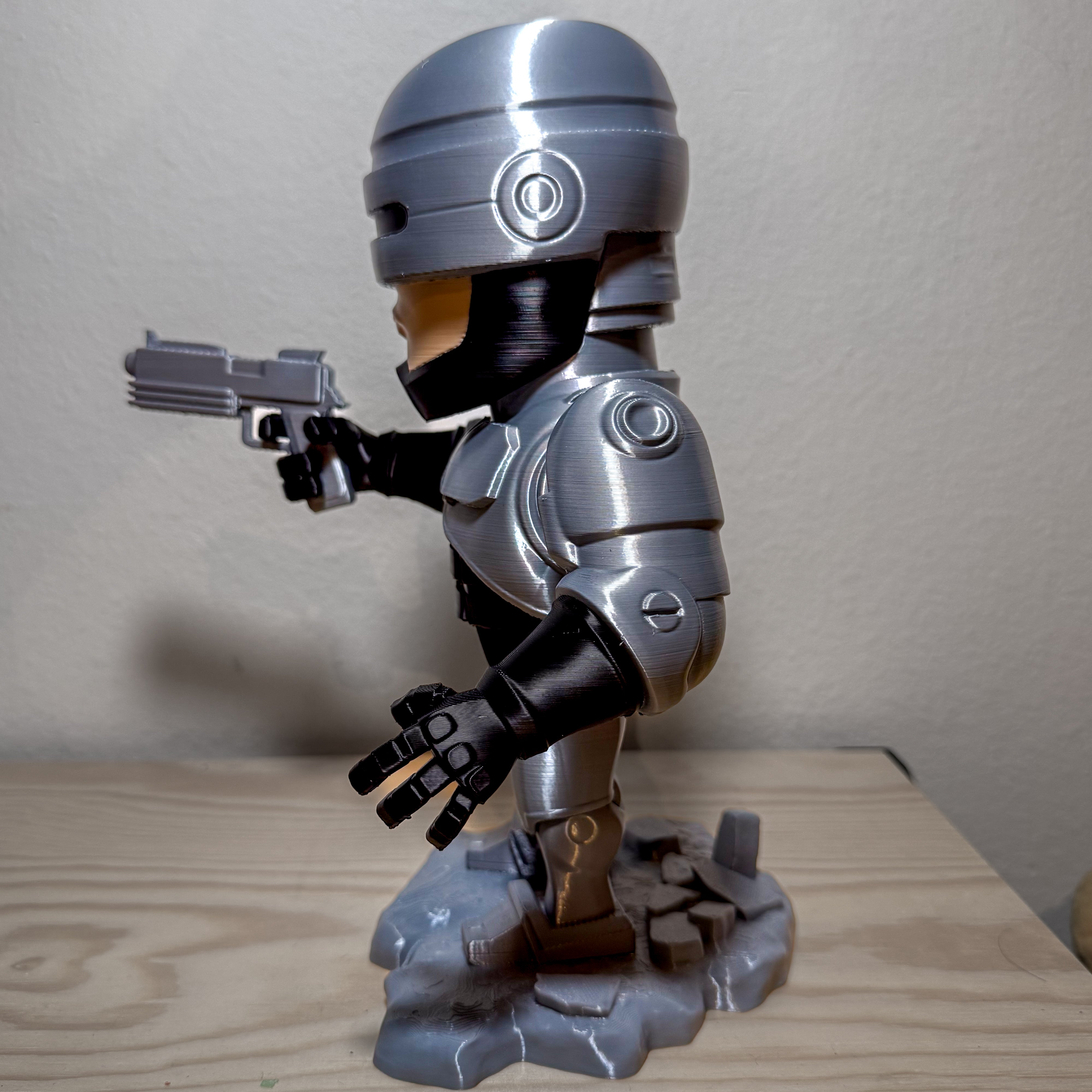 Chibi RoboCop Movie Inspired Statue Figurine