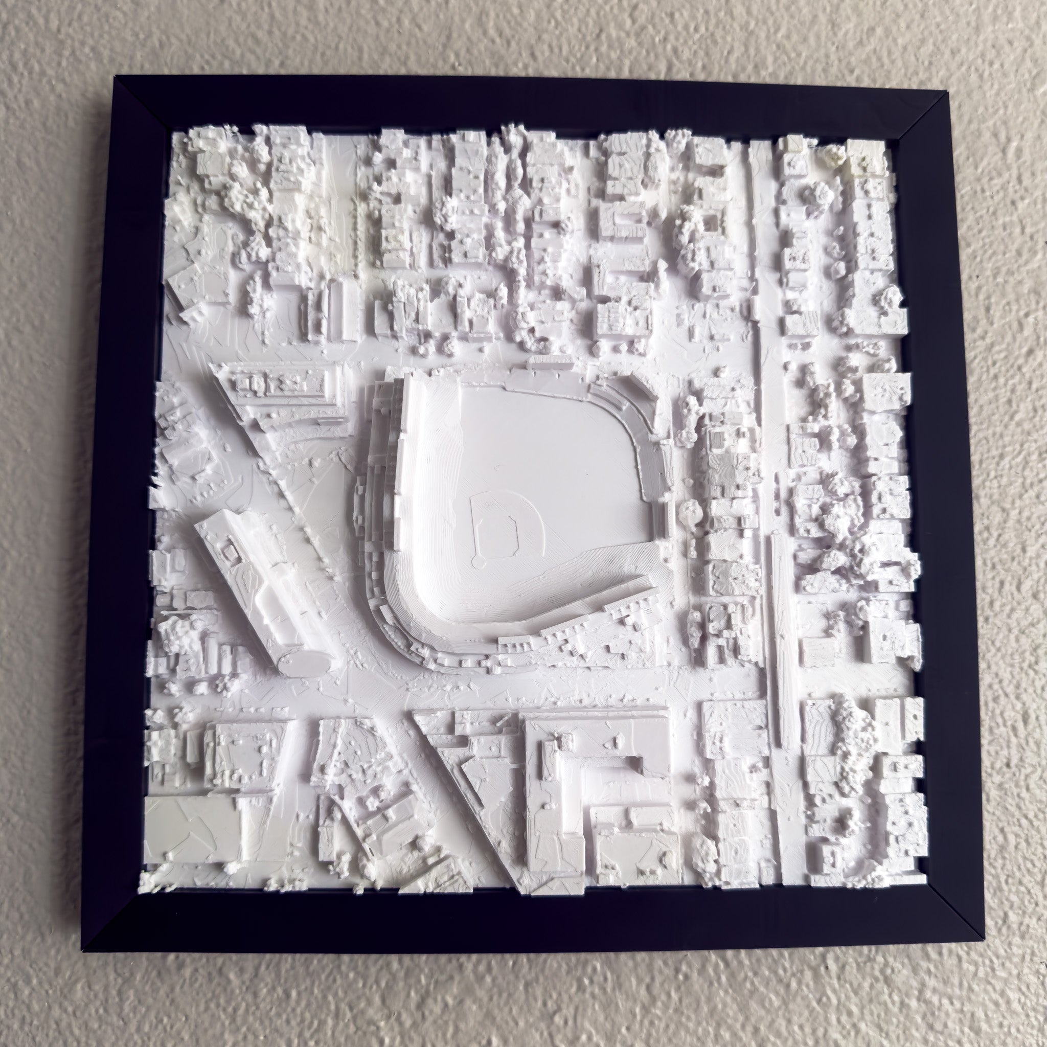 Stadium Map Chicago Cubs - Wrigley Field Wall Art Piece