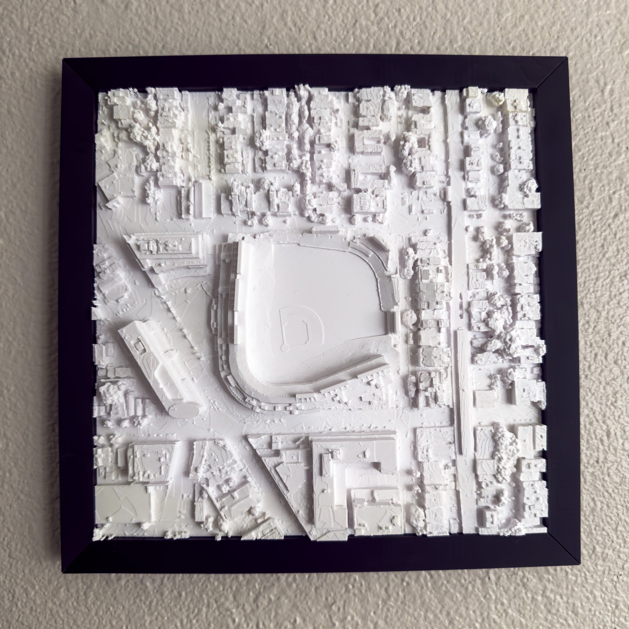 Stadium Map Chicago Cubs - Wrigley Field Wall Art Piece