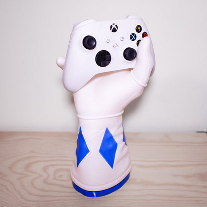 Mighty Morphin Power Rangers Blue Arm Hand Controller & Headphone Stand