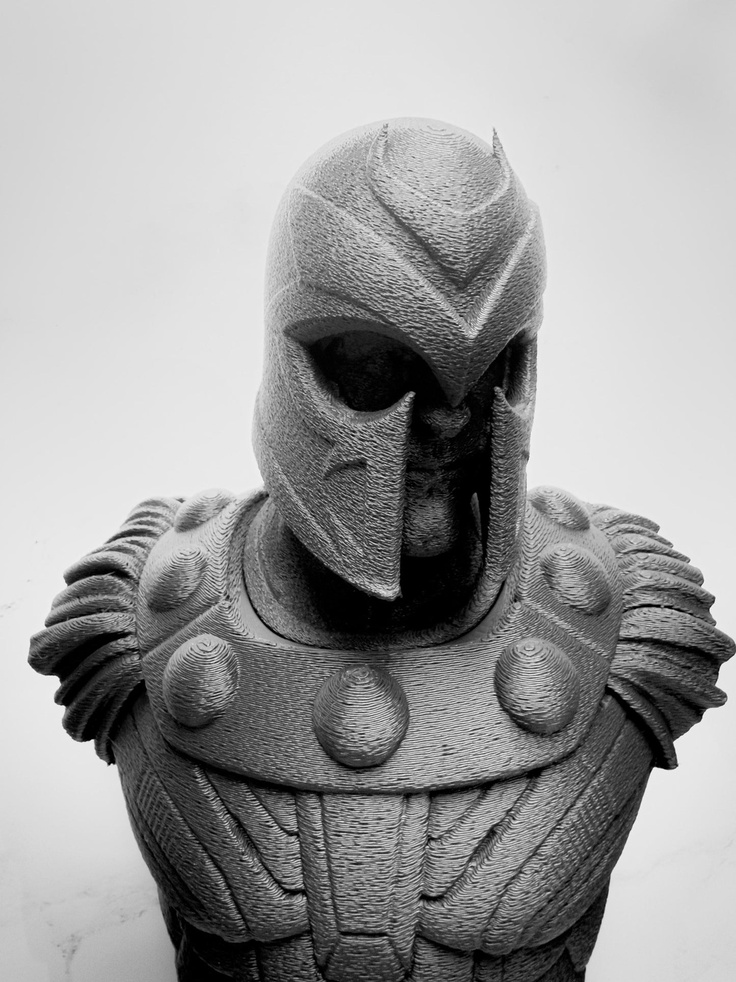 Magneto Black Textured Statue Bust