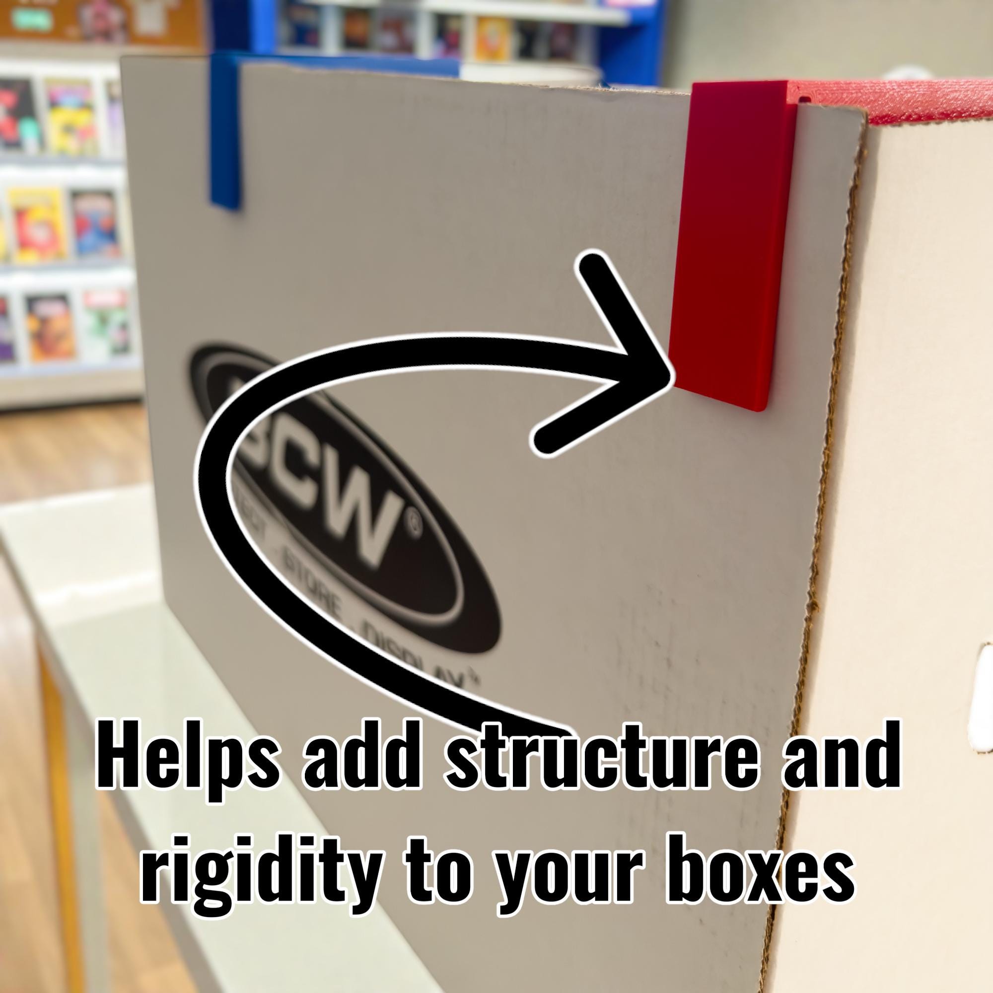 Comic Box Buddy Comicbook Organizers Stopper Divider Support Insert for Long and Short Boxes for Serious Collectors (2 Pack)
