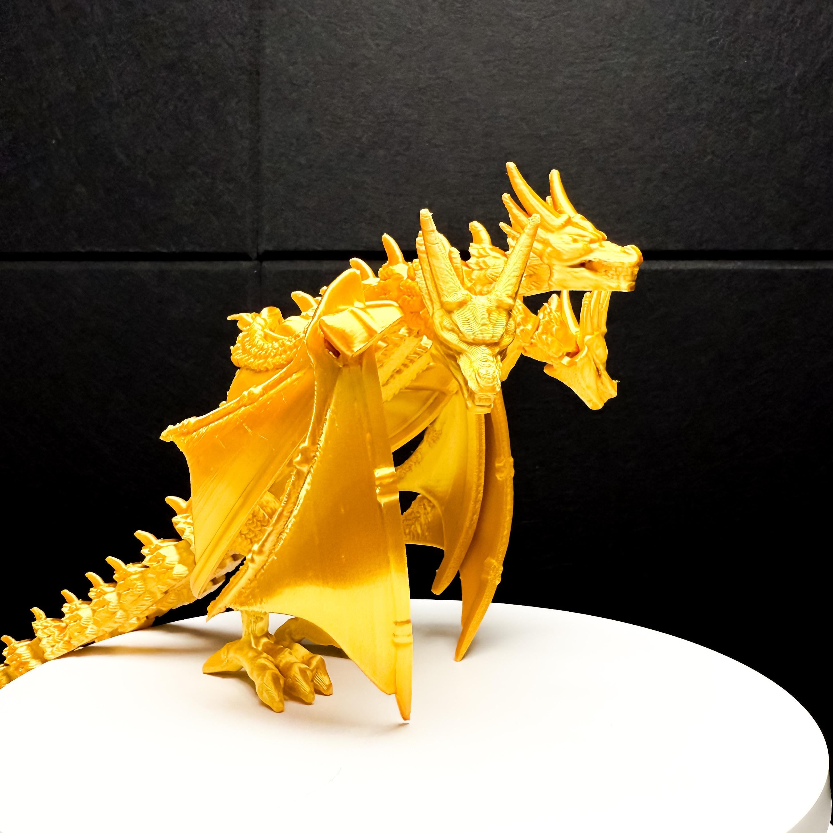 King Ghidorah 3 Headed Dragon Fully Articulated Figure