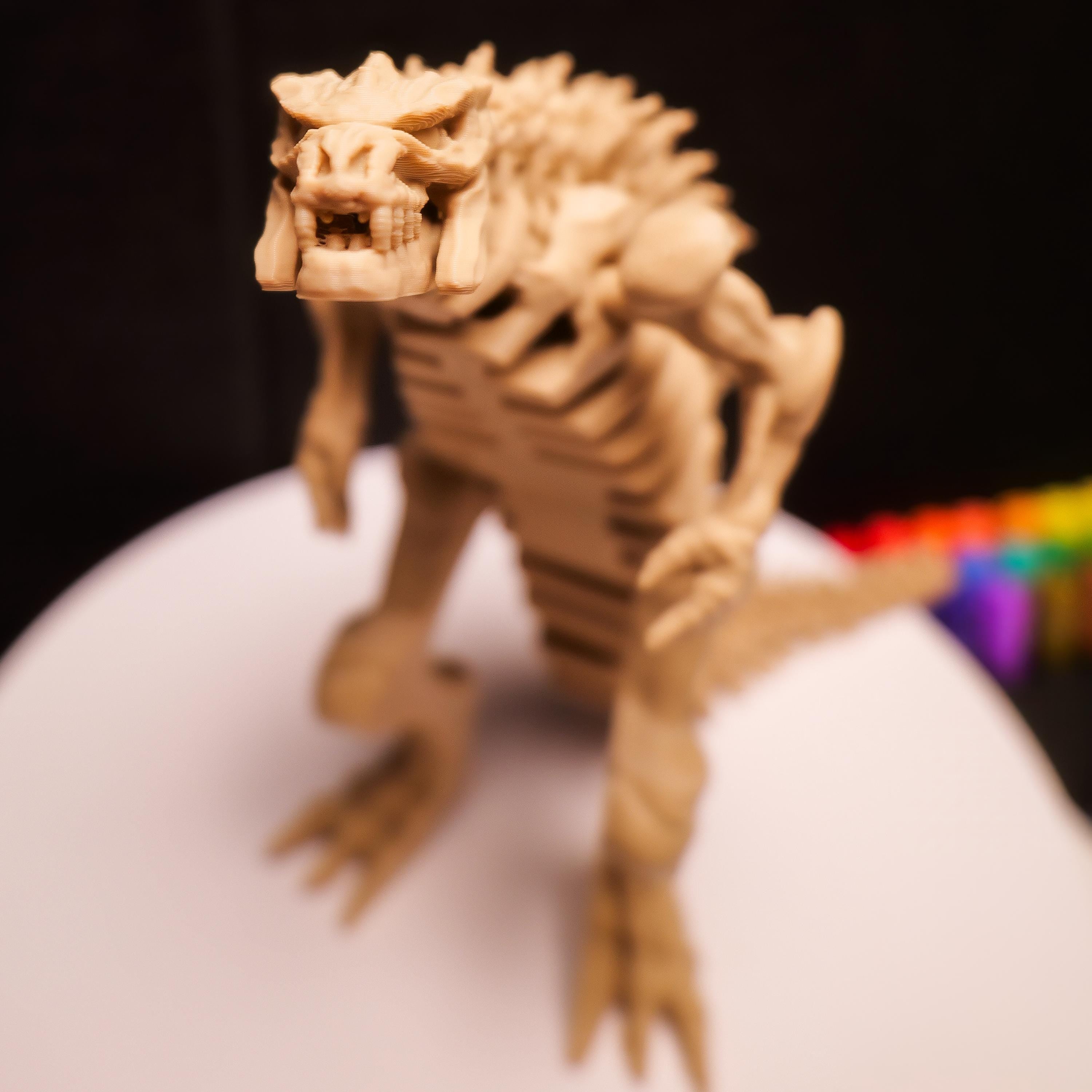Fully Articulated Godzilla Bones Skeleton Toy Kaiju