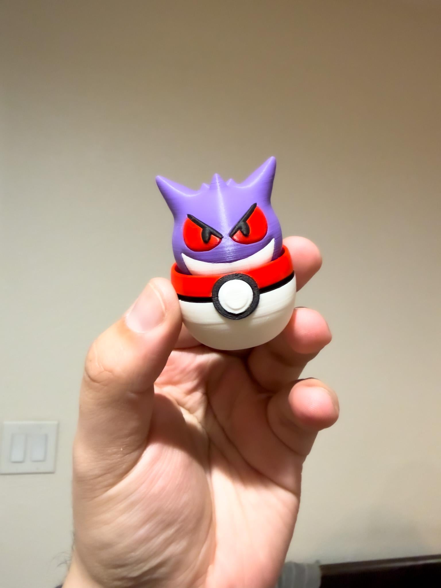 Gengar Poke Clicky Fidget Pocket Monsters Toy Satisfying Calming Clicker Video Game Trading Card Prop Desk Toy