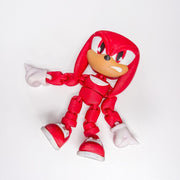 Fully Articulated Knuckles Sonic Figure Sega Gaming! Posable Moving Handmade Video Game Toy | Flexible Limbs | Perfect Gift for Gamer Fans