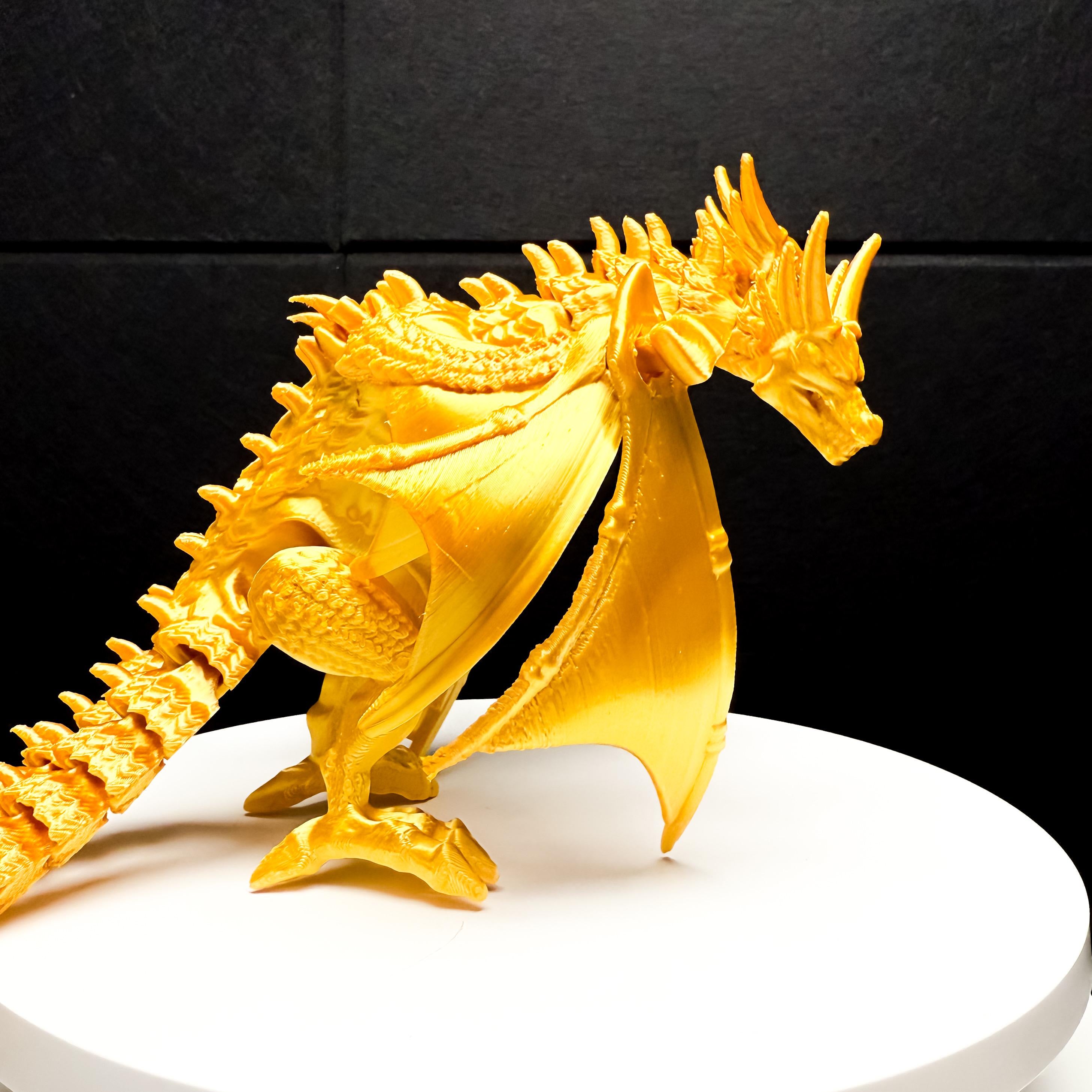 King Ghidorah 3 Headed Dragon Fully Articulated Figure