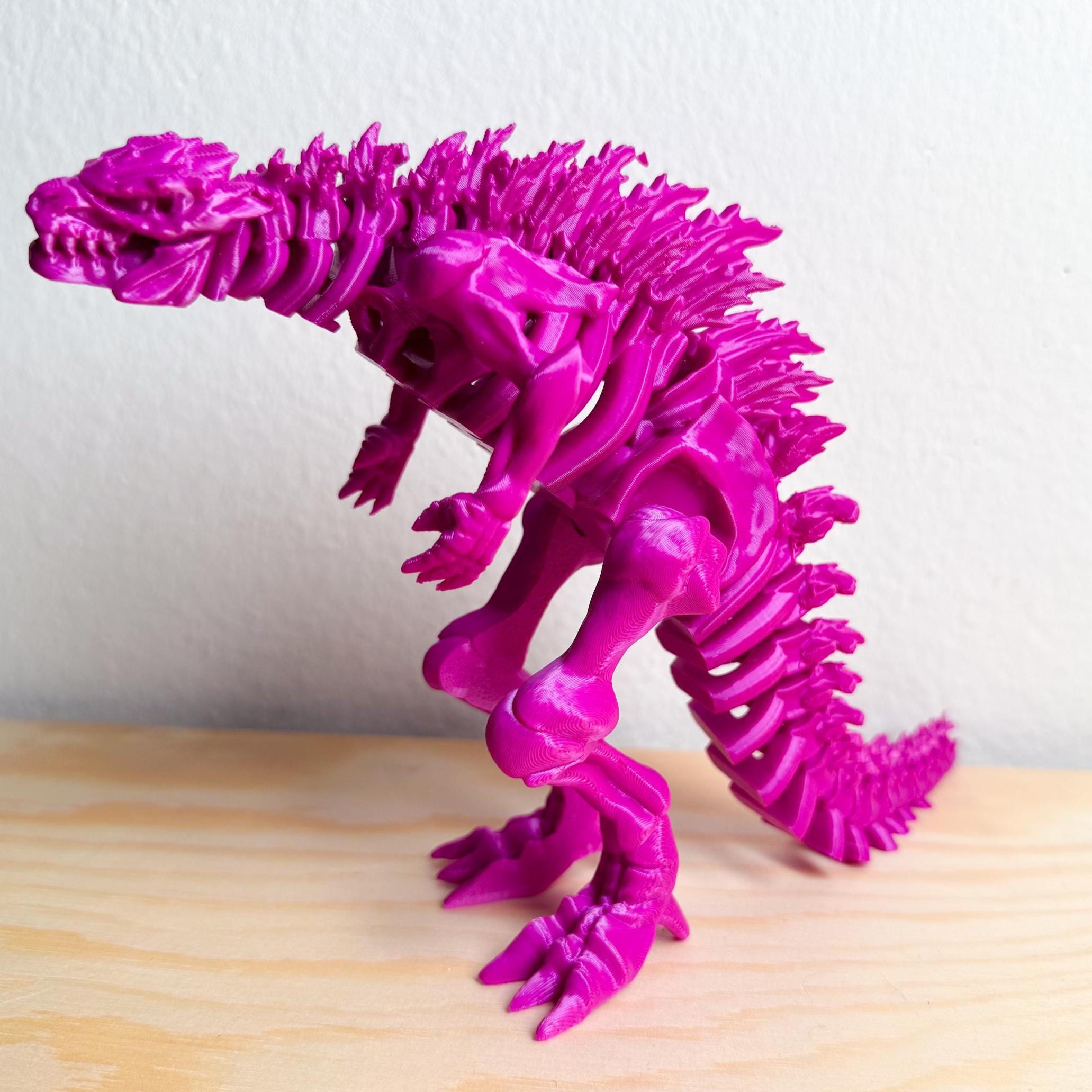 Fully Articulated Skeletonized Godzilla Figure Bone Fossil Multi Color Posable Toy