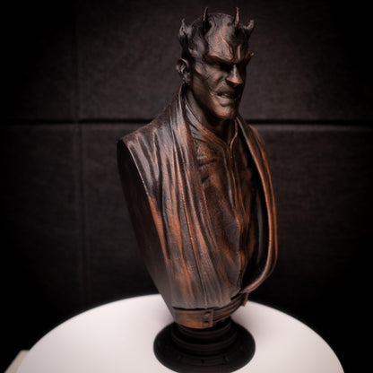 Darth Maul Bust in Copper Antique Finish