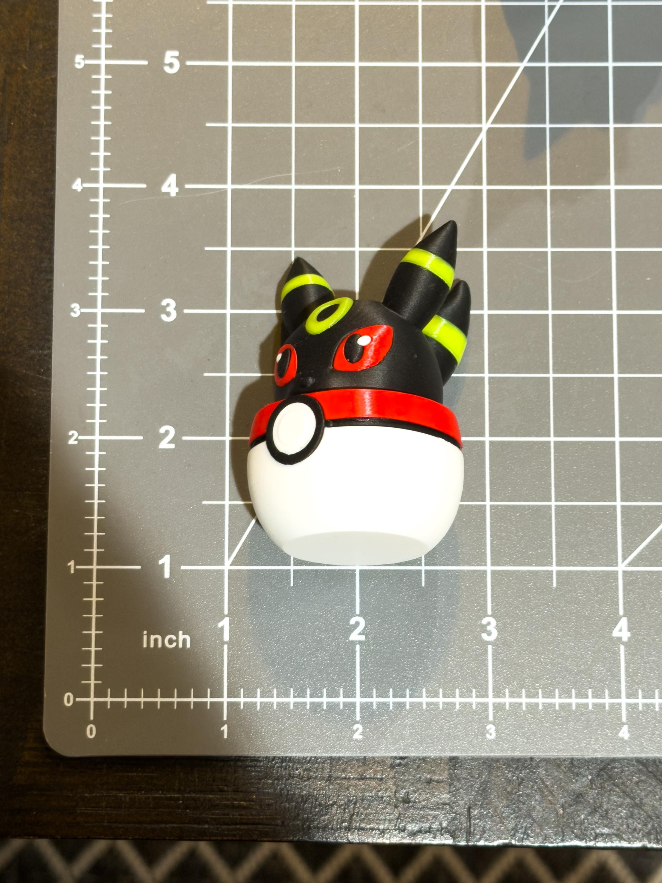 Umbreon Eevee Poke Clicky Fidget Pocket Monsters Toy Satisfying Calming Clicker Video Game Trading Card Desk Prop Eeveelution Stress Relief