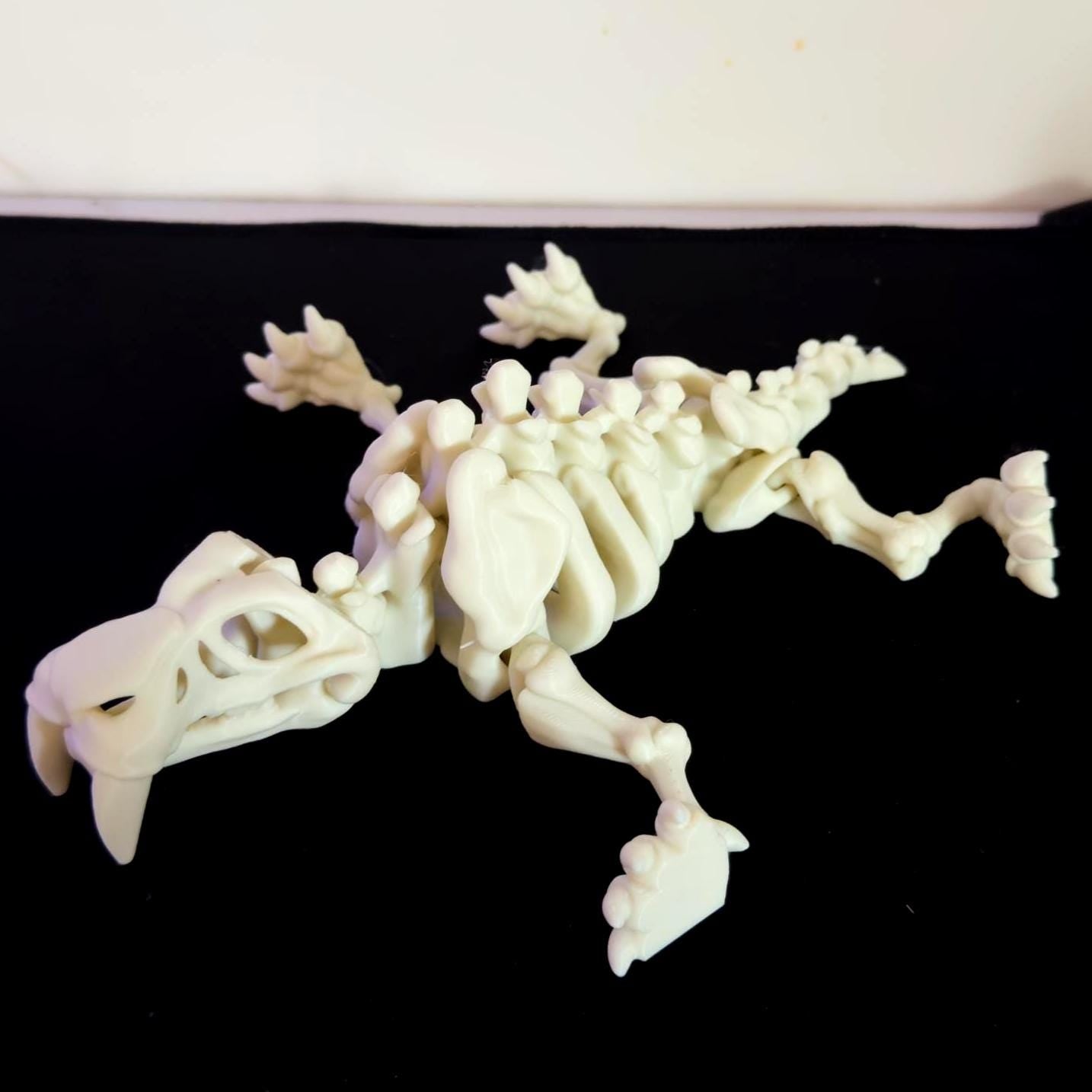Sabertooth Tiger Articulated Skeleton Toy