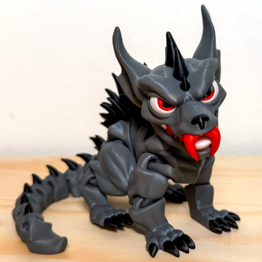 Fully Articulated Chupacabra Kids Scary Figure | Posable Haunted Handmade Horror Toy | Unique Mythical Cryptid Creature Collectible for Fans