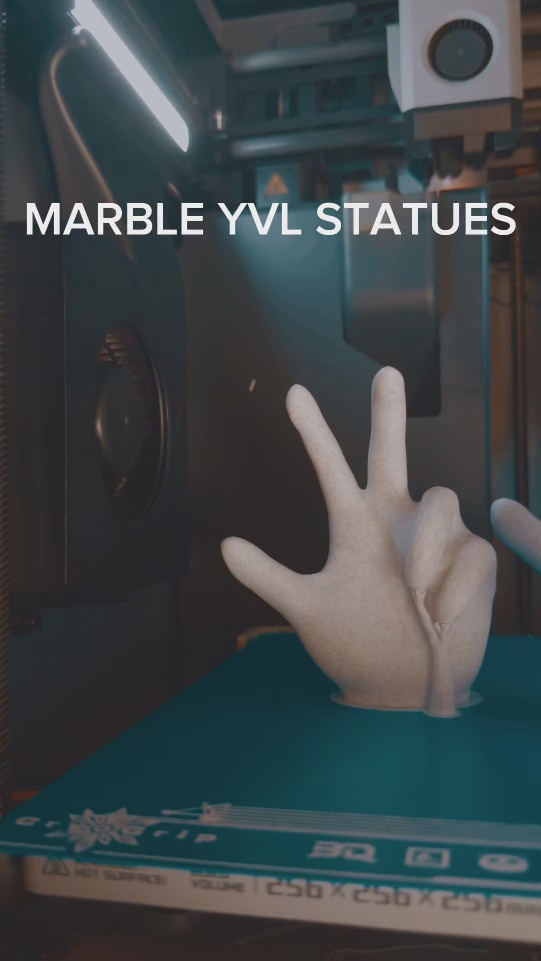 Load video: Marble YVL Playboi Carti Hand Statue Soundcloud Rapper Rare Collectible Ken Carson, Destroy Lonely, Homixide Gang